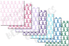 Hand Drawn Loops Digital Papers Pack JPG, Doodles Background Product Image 2