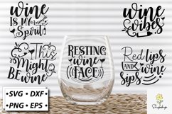 Wine SVG Bundle/Alcohol Quotes Svg Bundle Product Image 1
