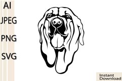 Spanish Mastiff dog/Mastife/Dog Svg/Png/Jpg/Ai/Vector dog Product Image 1