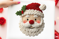 Yarn Crochet Christmas Png Santa Png Product Image 1