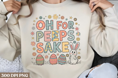 Oh for peeps sake PNG, Easter Design Sublimation PNG Product Image 2