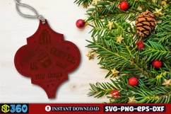 All i need is coffee and my dogs SVG, Christmas Dog SVG Product Image 2