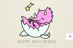 Baby Dinosaur SVG - Dinosaur PNG, Cute Dinosaur Svg Product Image 1