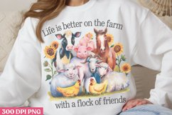 Life Is Better On The Farm PNG, Beauty Farm Sublimation PNG Product Image 1
