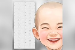 150 Procreate Boy's Head Base Stamp Brushes Product Image 7