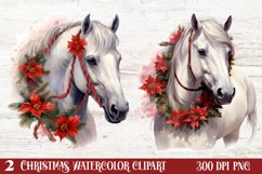 Christmas Horses Clipart, Christmas Horses Clipart Product Image 2