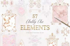Shabby Chic Frames Clip Art, Modern Vignettes Product Image 1