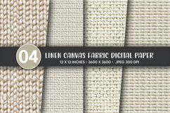 Linen Canvas Fabric Digital Paper Product Image 1