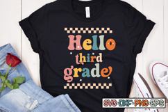 Hello Third grade SVG Design, Back to school Product Image 2