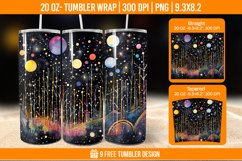 Northern Lights Tumbler Wrap Designs, Sublimation Wrap Product Image 1