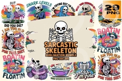 Sarcastic Skeleton PNG Bundle Product Image 1