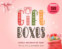 Gift Boxes - Decorative Font Product Image 2
