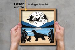 Springer Spaniel Dog SVG Laser cut file for Glowforge Product Image 1