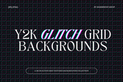 Y2K Glitch Grid Backgrounds Product Image 1