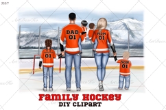 Hockey Family clipart: &quot;HOCKEY CLIPART&quot; Hockey jerseys PNG Product Image 1