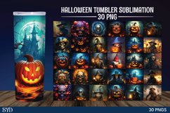 Halloween Tumbler Sublimation Bundle | Halloween PNG Product Image 1