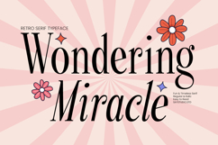 Wondering Miracle - Retro Serif Font Product Image 1