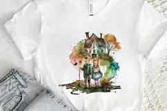 Watercolor Hansel and Gretel PNG Clipart Product Image 2