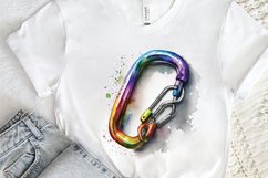 Watercolor Carabiner PNG Clipart Product Image 2