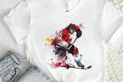 Watercolor Hockey PNG Clipart Product Image 2