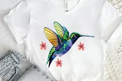 Watercolor Cute Hummingbird PNG Clipart Product Image 2