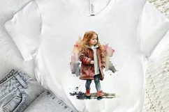 Watercolor Little Girls PNG Clipart Product Image 2