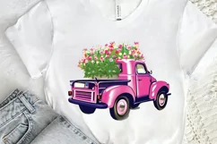Watercolor Vintage Truck PNG Clipart Product Image 2