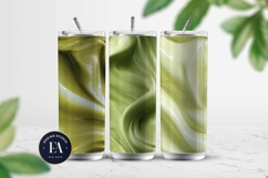 Matcha Liquid Marble, Green Abstract Swirl Digital Paper Product Image 2