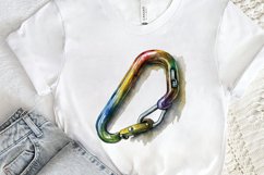 Watercolor Carabiner PNG Clipart Product Image 2
