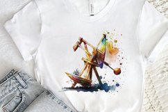 Watercolor Catapult PNG Clipart Product Image 2