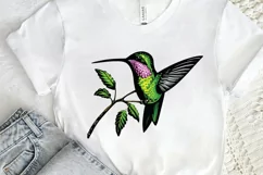 Watercolor Cute Hummingbird PNG Clipart Product Image 2