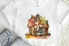 Watercolor Hansel and Gretel PNG Clipart Product Image 2