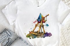 Watercolor Catapult PNG Clipart Product Image 2