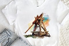 Watercolor Catapult PNG Clipart Product Image 2