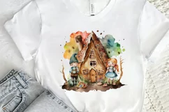 Watercolor Hansel and Gretel PNG Clipart Product Image 2