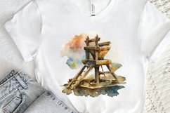 Watercolor Catapult PNG Clipart Product Image 2