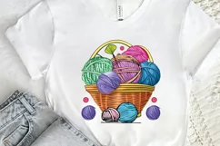 Watercolor Crochet Knitting PNG Clipart Product Image 2