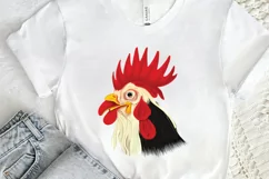 Watercolor Funny Chicken PNG Clipart Product Image 2
