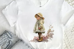 Watercolor Little Girls PNG Clipart Product Image 2