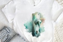 Watercolor Door Handle PNG Clipart Product Image 2