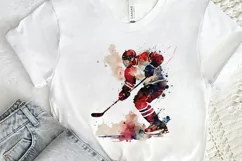 Watercolor Hockey PNG Clipart Product Image 2