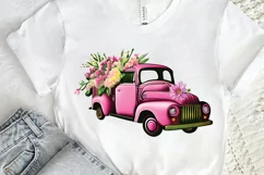 Watercolor Vintage Truck PNG Clipart Product Image 2