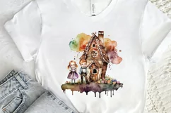 Watercolor Hansel and Gretel PNG Clipart Product Image 2