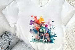 Watercolor Girl with Disability PNG Clipart Product Image 2