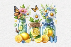 Summer Clipart, Bottles and Jars, PNG Product Image 2
