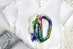 Watercolor Carabiner PNG Clipart Product Image 2