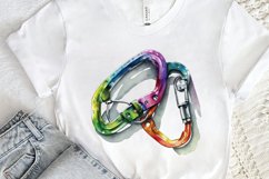 Watercolor Carabiner PNG Clipart Product Image 2