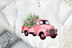Watercolor Vintage Truck PNG Clipart Product Image 2