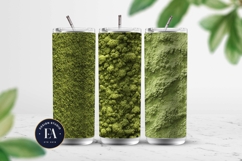 Matcha Powder Texture, Green Matcha Dust Digital Paper Product Image 2