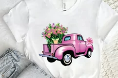 Watercolor Vintage Truck PNG Clipart Product Image 2